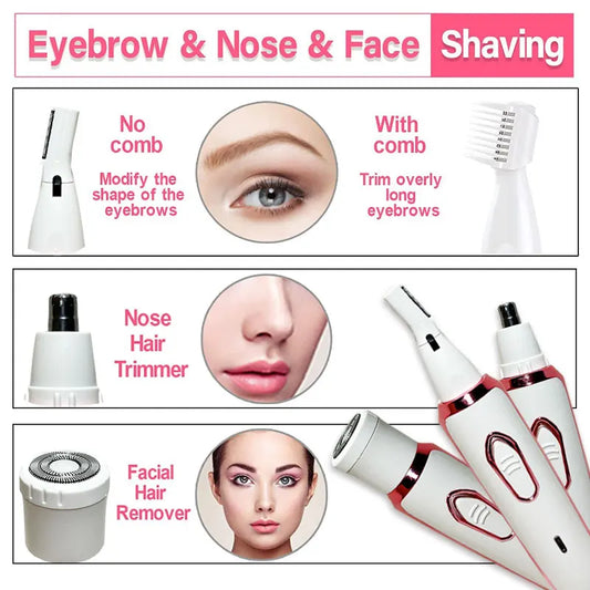 Nextora VelvetTrim™ 4-in-1 Women’s Electric Razor