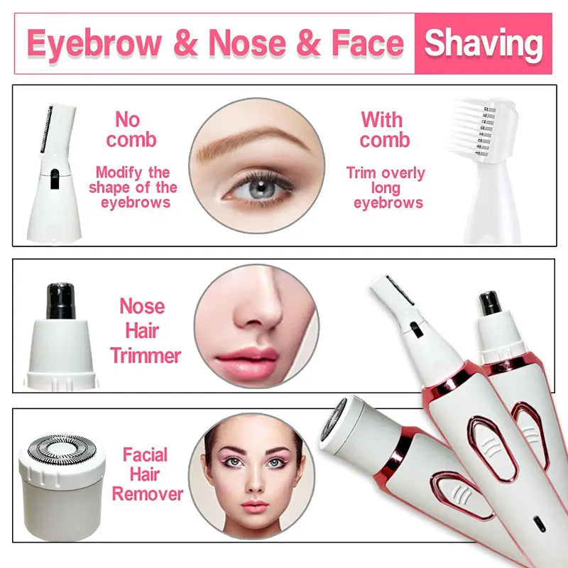 Nextora VelvetTrim™ 4-in-1 Women’s Electric Razor