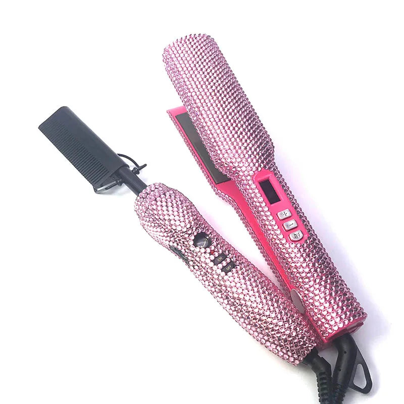 Nextora GlamWave™ Hair Straightener & Hot Comb Set