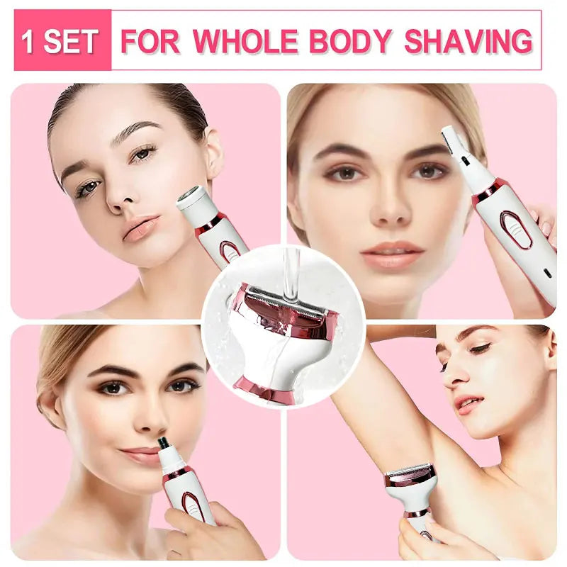 Nextora VelvetTrim™ 4-in-1 Women’s Electric Razor