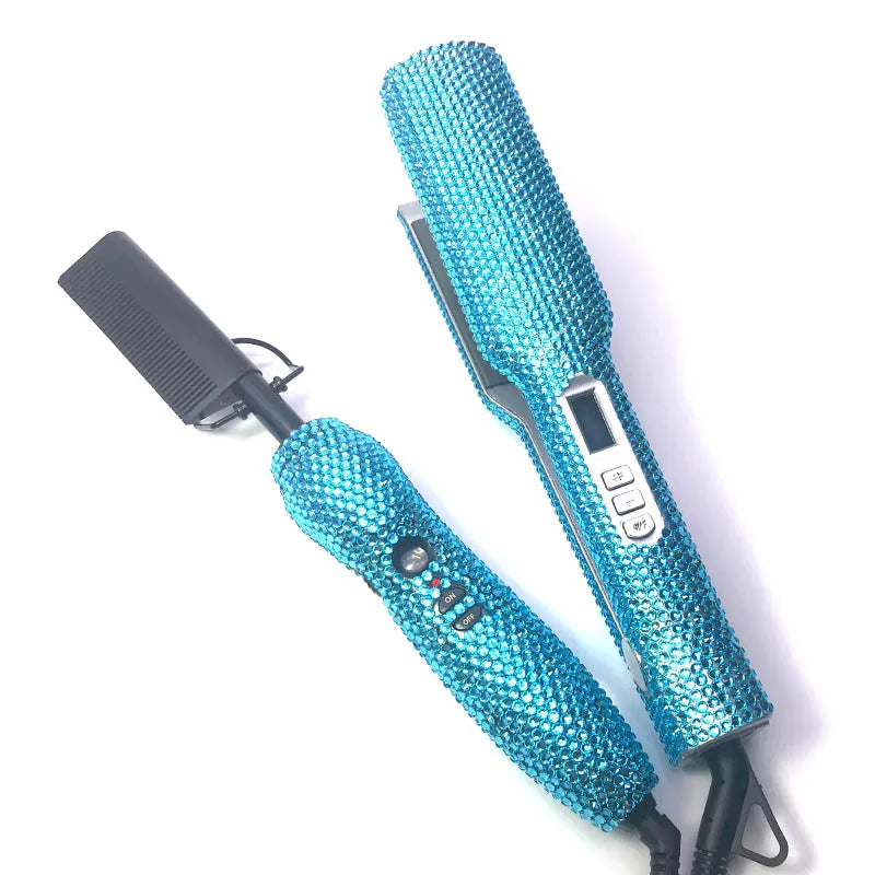 Nextora GlamWave™ Hair Straightener & Hot Comb Set