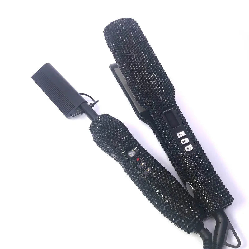 Nextora GlamWave™ Hair Straightener & Hot Comb Set